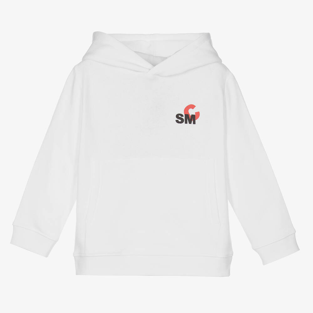 Kids white cotton hoodie sale