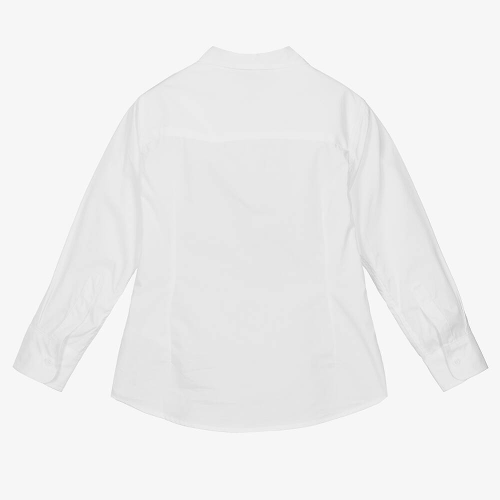 Stella McCartney Kids- Boys White Cotton Shirt & Bow Tie | Childrensalon Outlet