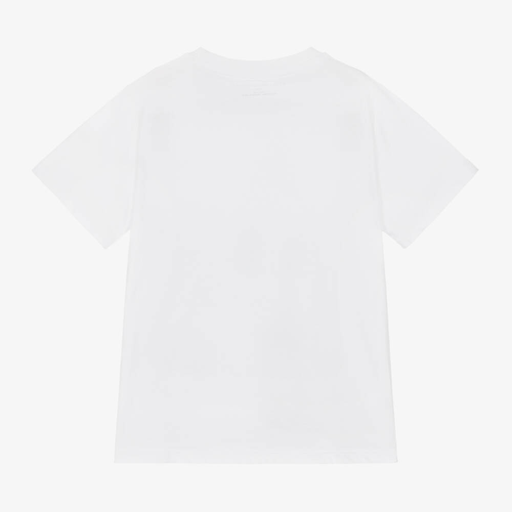 Stella McCartney Kids-Boys White Ghostly Mansion Tee | Childrensalon Outlet