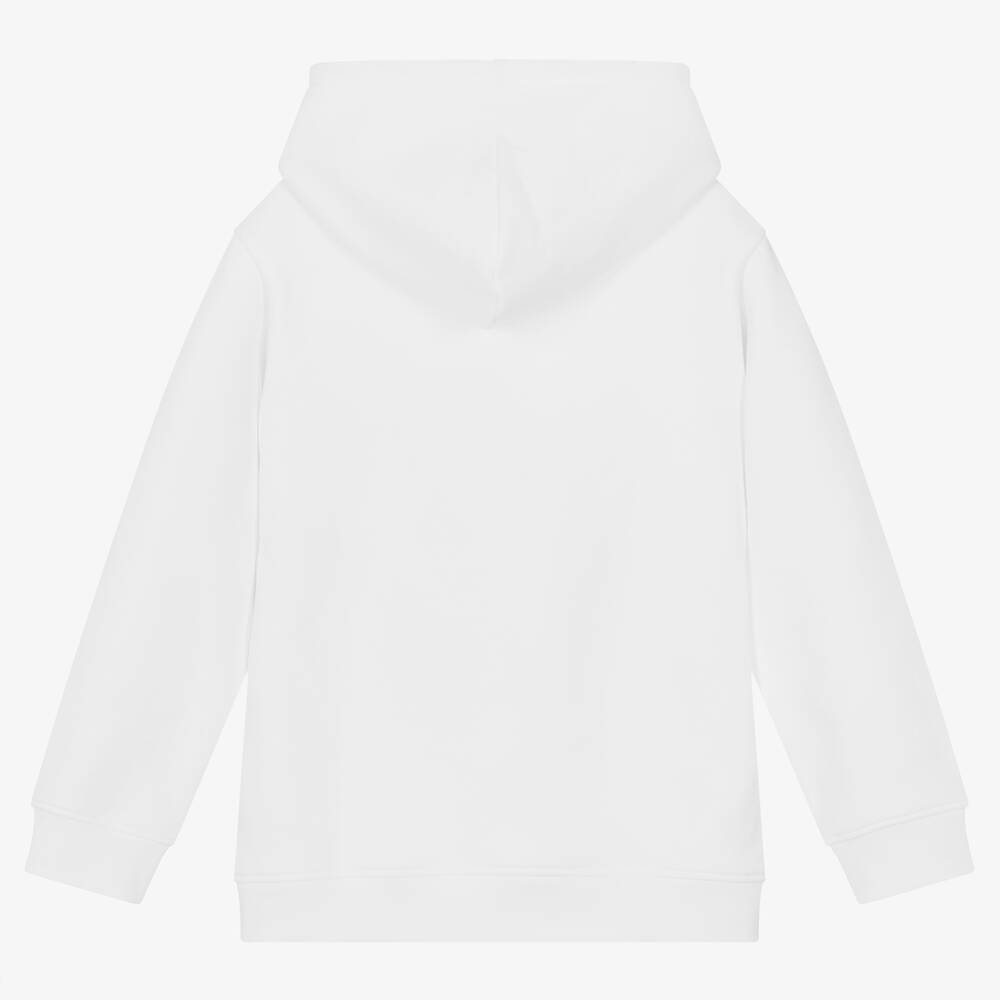 Stella McCartney Kids-توب هودي قطن جيرسي عضوي لون أبيض للأولاد | Childrensalon Outlet