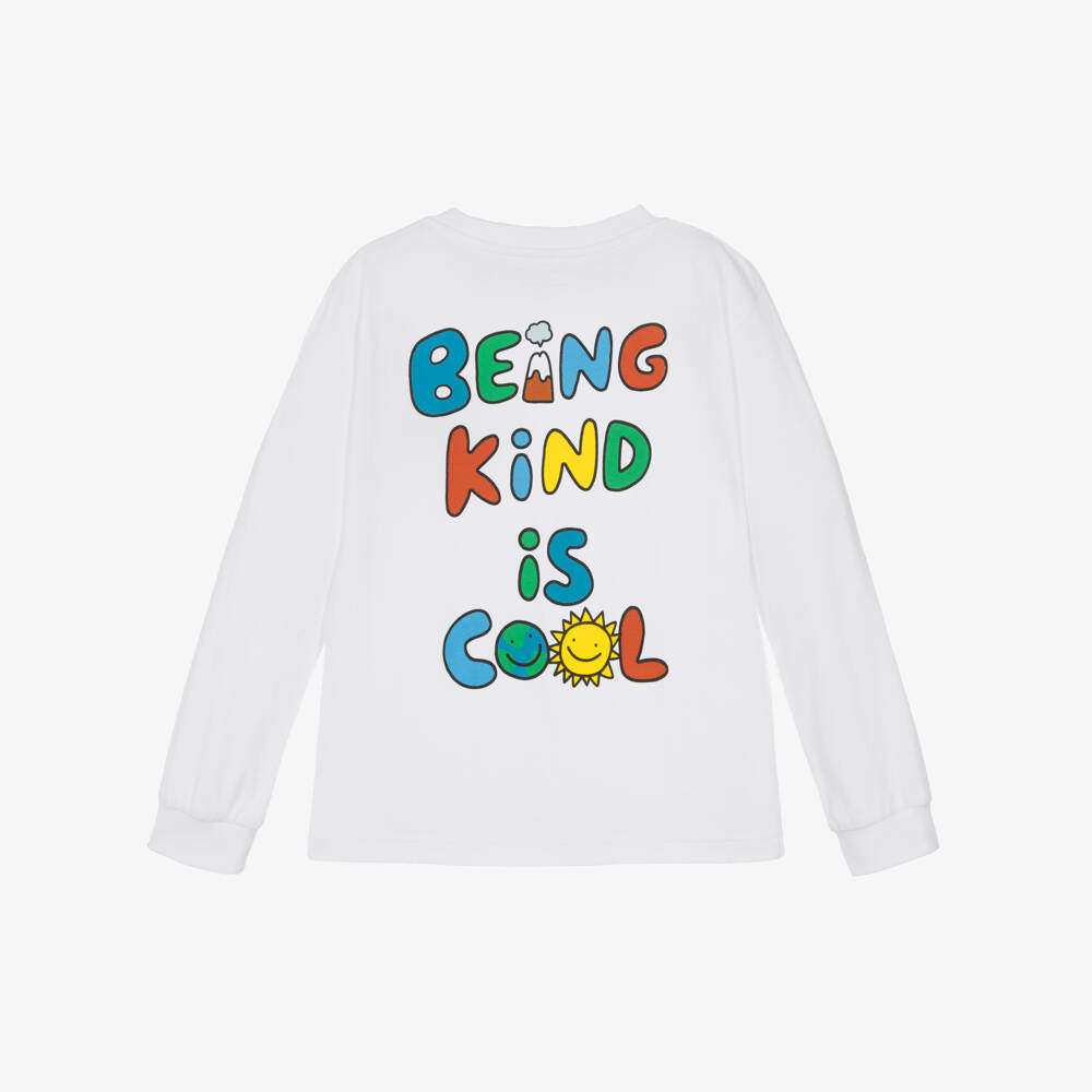 Stella McCartney Kids-Футболка с длинным рукавом для мальчиков Доброта | Childrensalon Outlet