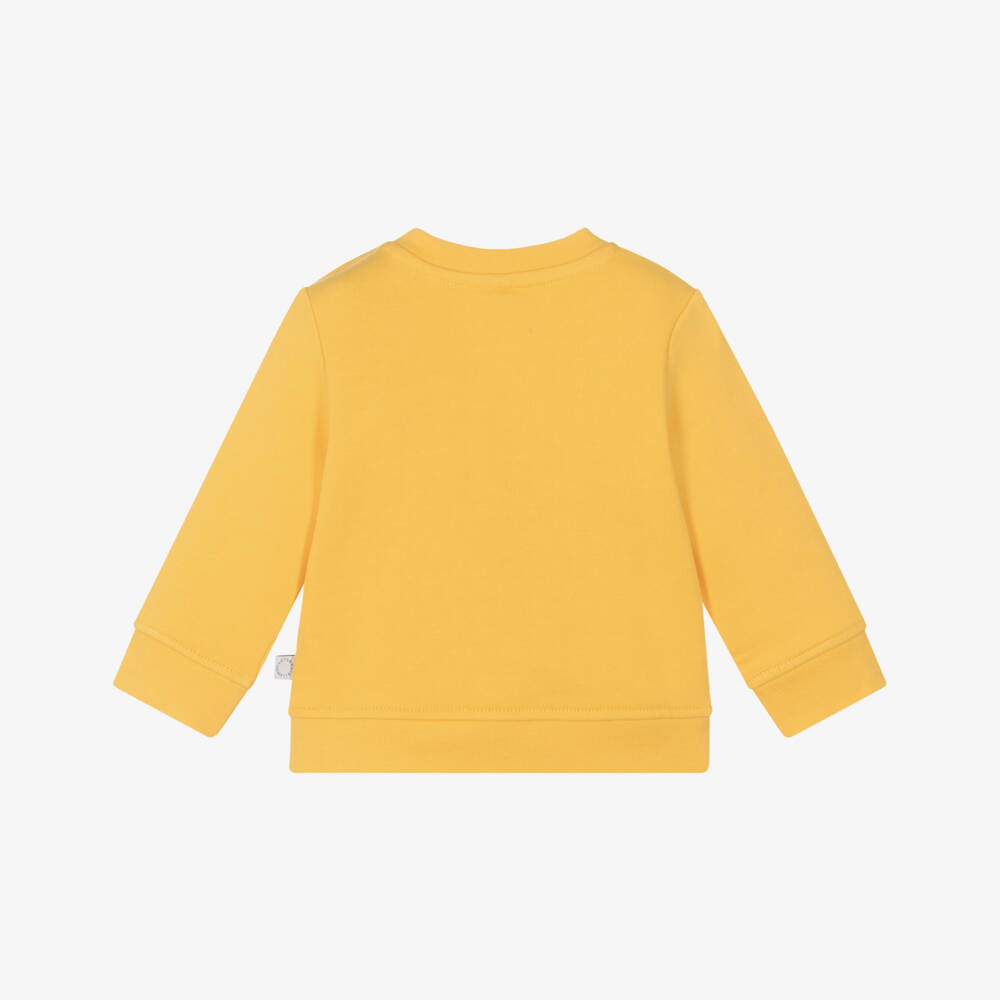 Stella McCartney Kids-Веселый желтый хлопковый свитшот для мальчиков | Childrensalon Outlet