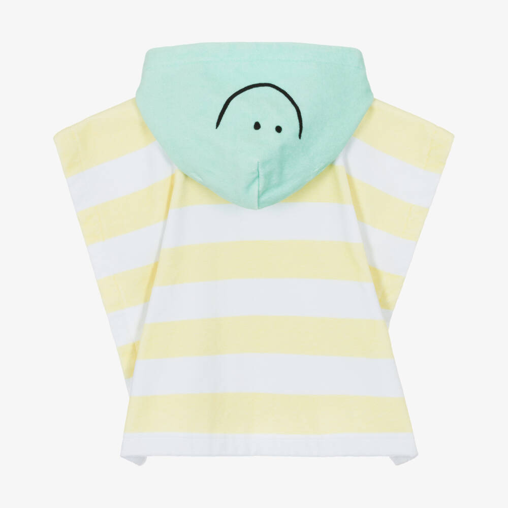Stella McCartney Kids-Boys Yellow Hooded Poncho Towel | Childrensalon Outlet