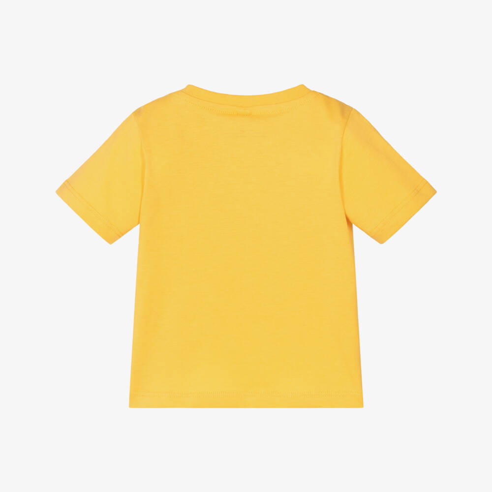 Stella McCartney Kids-Boys Yellow Music Man Cotton T-Shirt | Childrensalon Outlet
