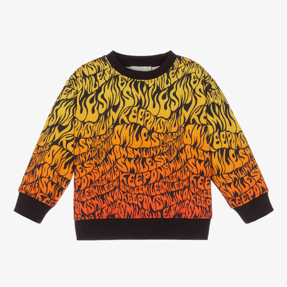 Stella McCartney Kids-Желто-красный свитшот для мальчиков | Childrensalon Outlet