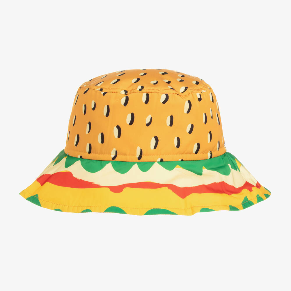 Stella McCartney Kids-Boys Yellow Sandwich Sun Hat | Childrensalon Outlet