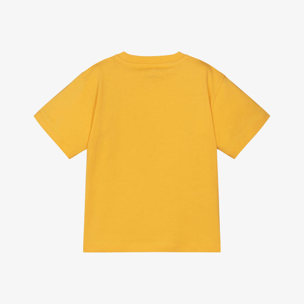 Stella McCartney Kids-Boys Yellow Stella Guitar Cotton T-Shirt | Childrensalon Outlet