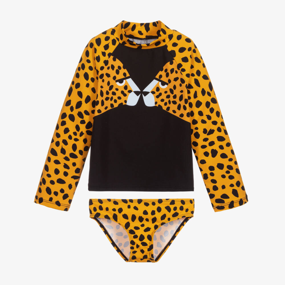 Stella McCartney Kids-Комплект для плавания с гепардами (UPF50+) | Childrensalon Outlet