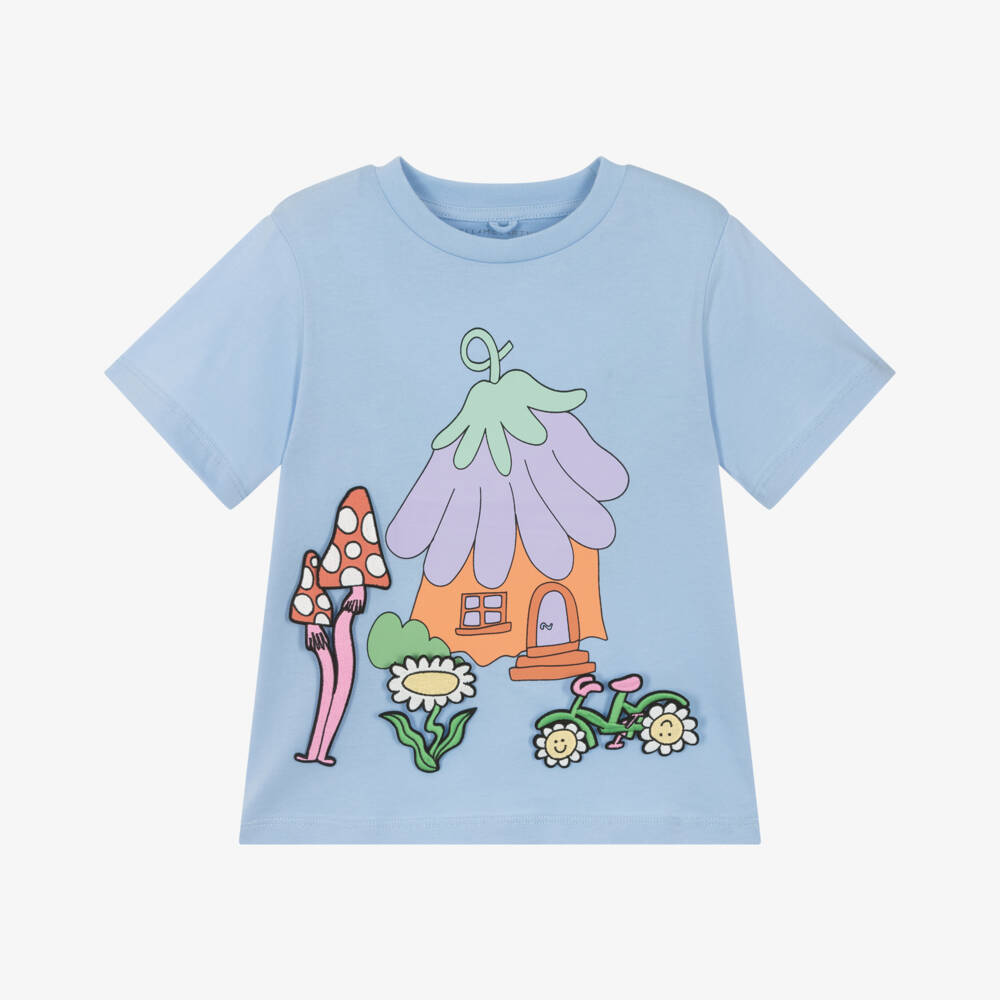 Stella McCartney Kids-Girls Aqua Fairy Fantasy Tee | Childrensalon Outlet