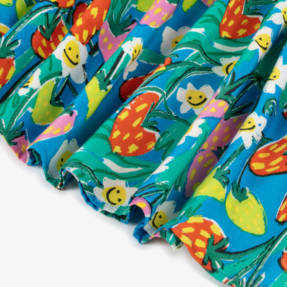 Stella McCartney Kids-Girls Berry Motif Blue Sundress | Childrensalon Outlet