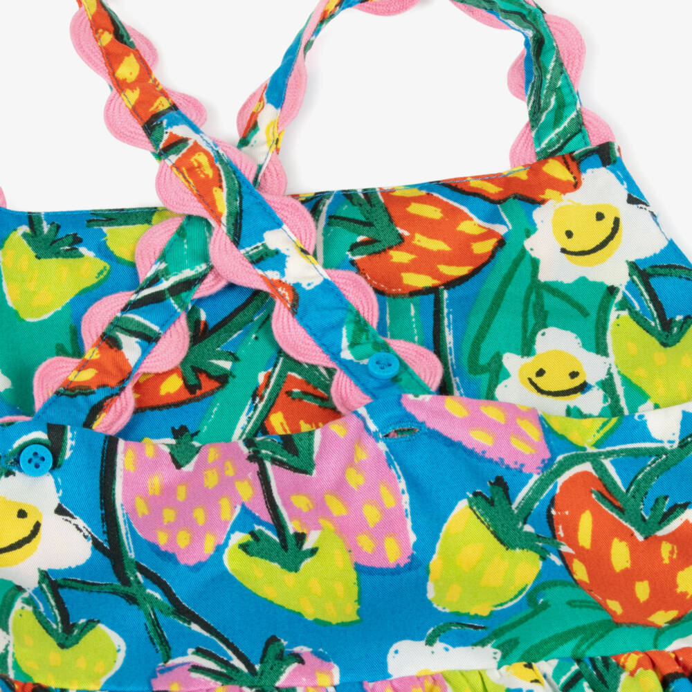 Stella McCartney Kids-Girls Berry Motif Blue Sundress | Childrensalon Outlet