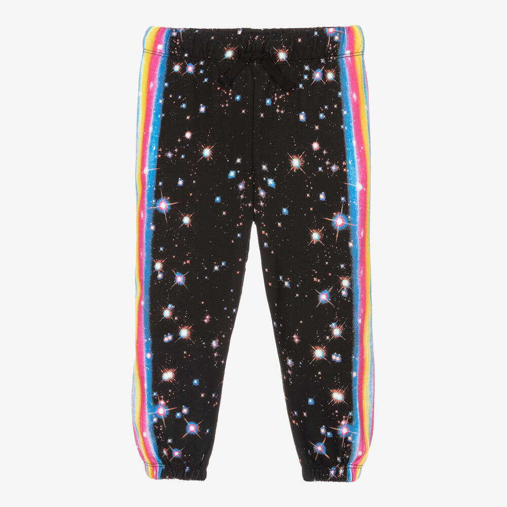 Stella McCartney Kids-Girls Black Cosmic Joggers | Childrensalon Outlet
