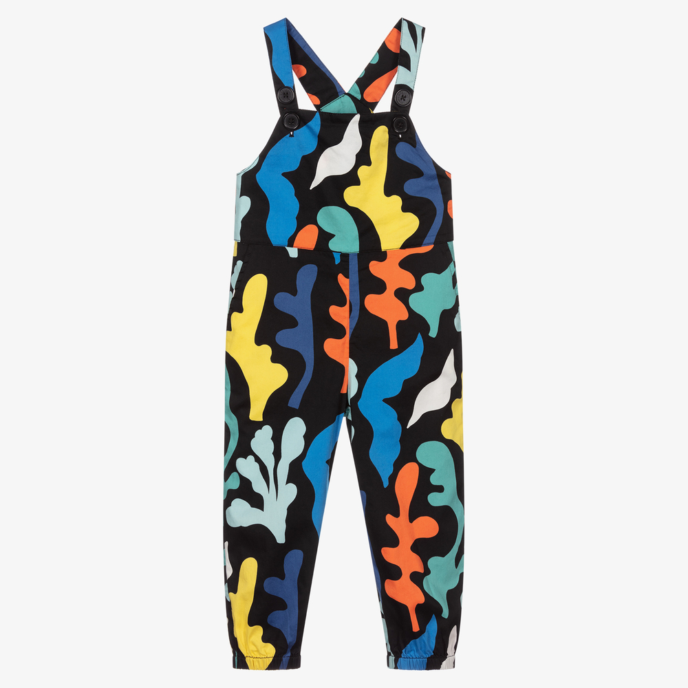 Stella McCartney Kids Girls Black Cotton Jumpsuit