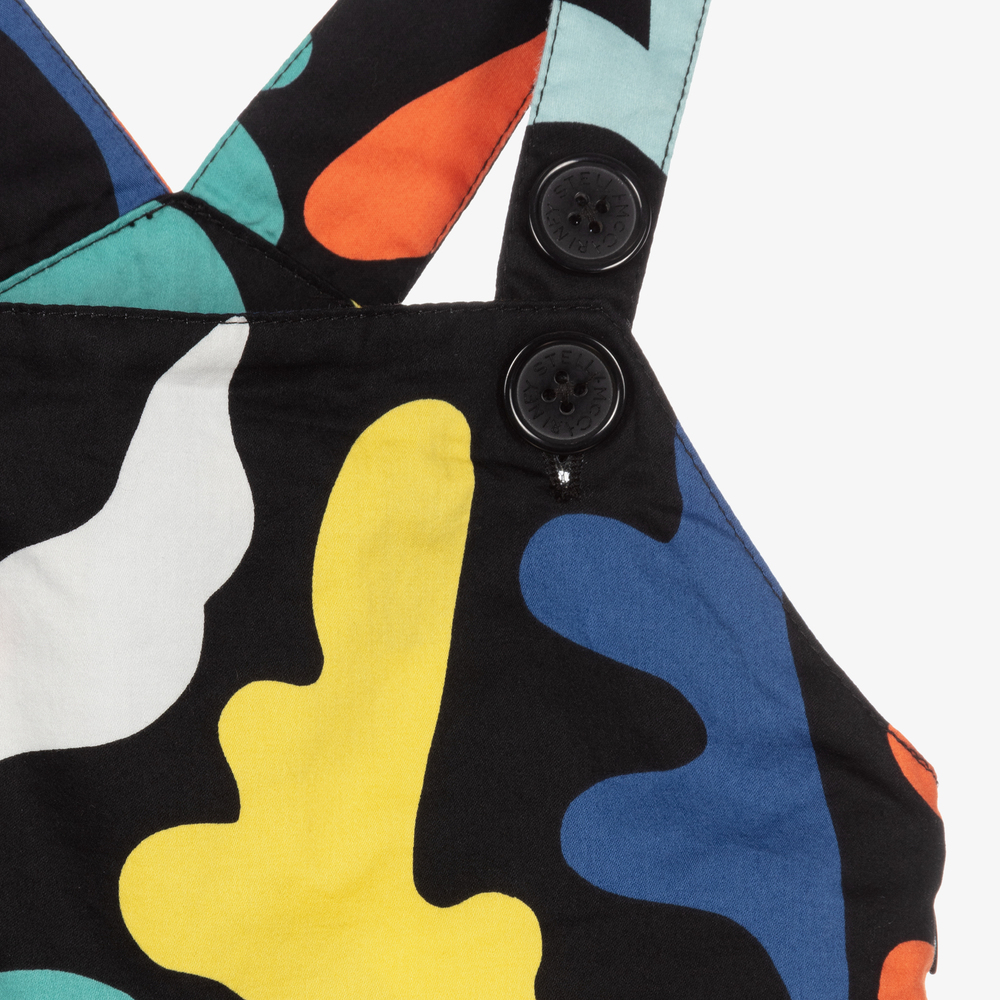 Stella McCartney Kids - Girls Black Cotton Jumpsuit