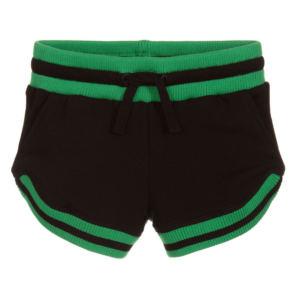 Stella McCartney Kids - Girls Black Cotton Shorts | Childrensalon