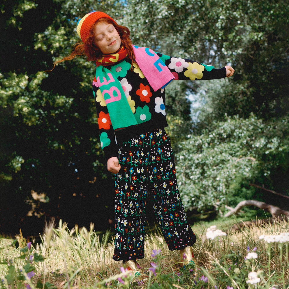 Stella McCartney Kids - Girls Black Cotton Sweater
