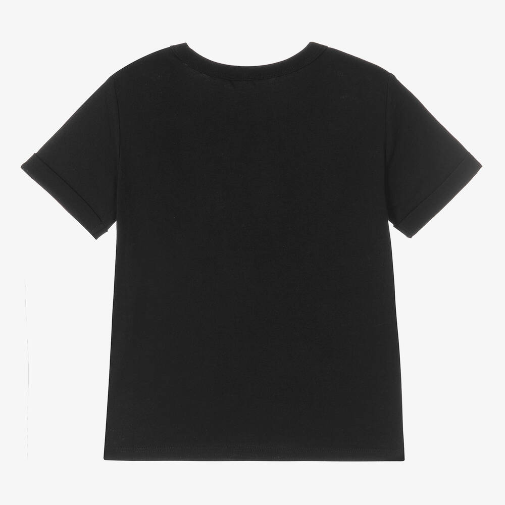 Tシャツ・カットソー STELLA MCCARTNEY Women Tunic Tops 391576 6J01583SPY48 Black Stella McCartney Kids - Girls Black Cotton T-Shirt