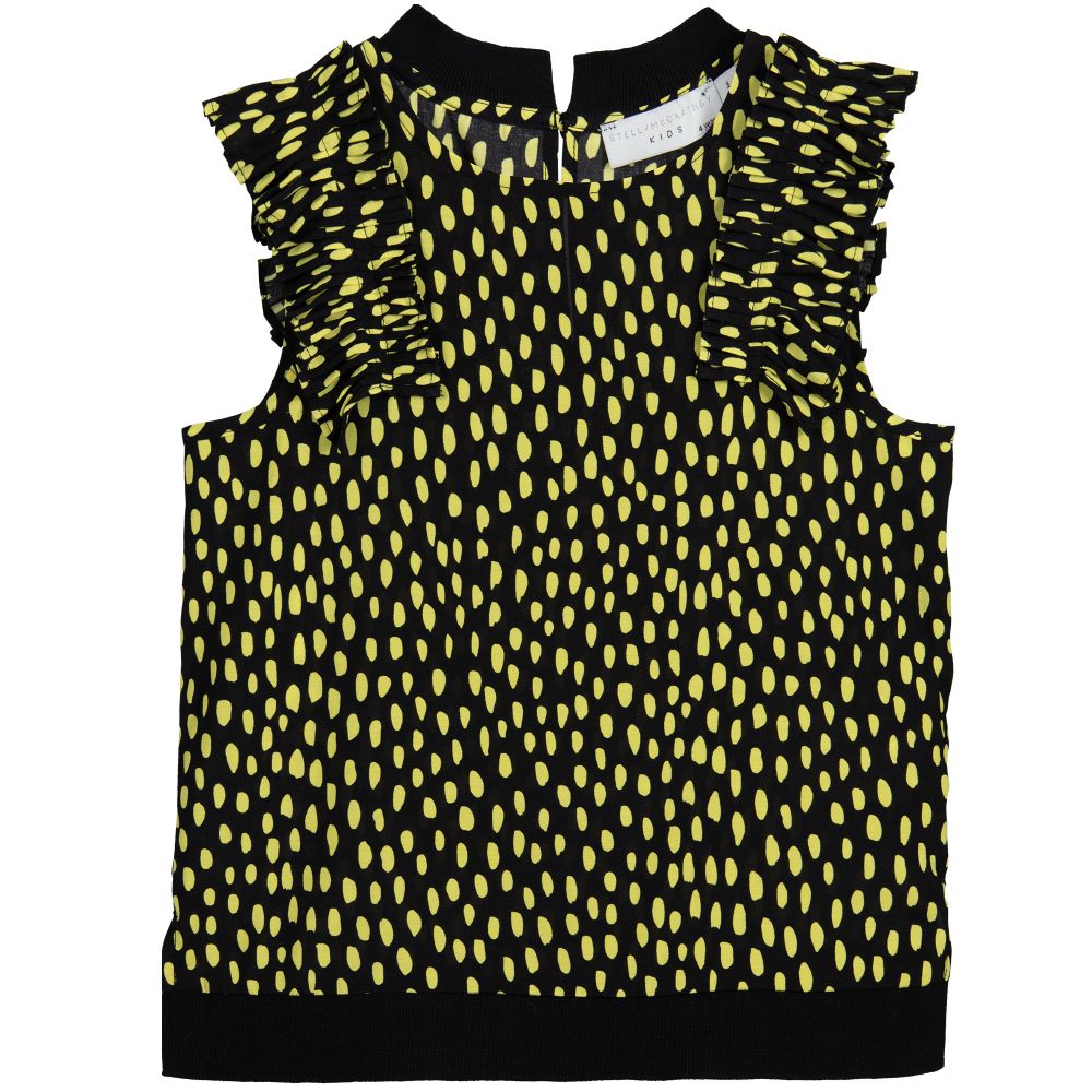 Stella McCartney Kids - Girls Black Dots Blouse | Childrensalon