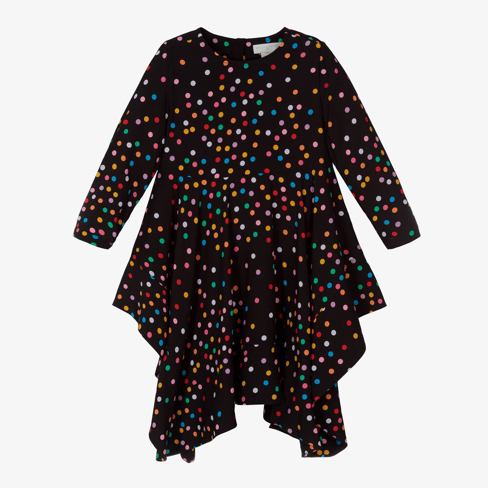 Stella McCartney Kids - فستان فيسكوز لون أسود | Childrensalon