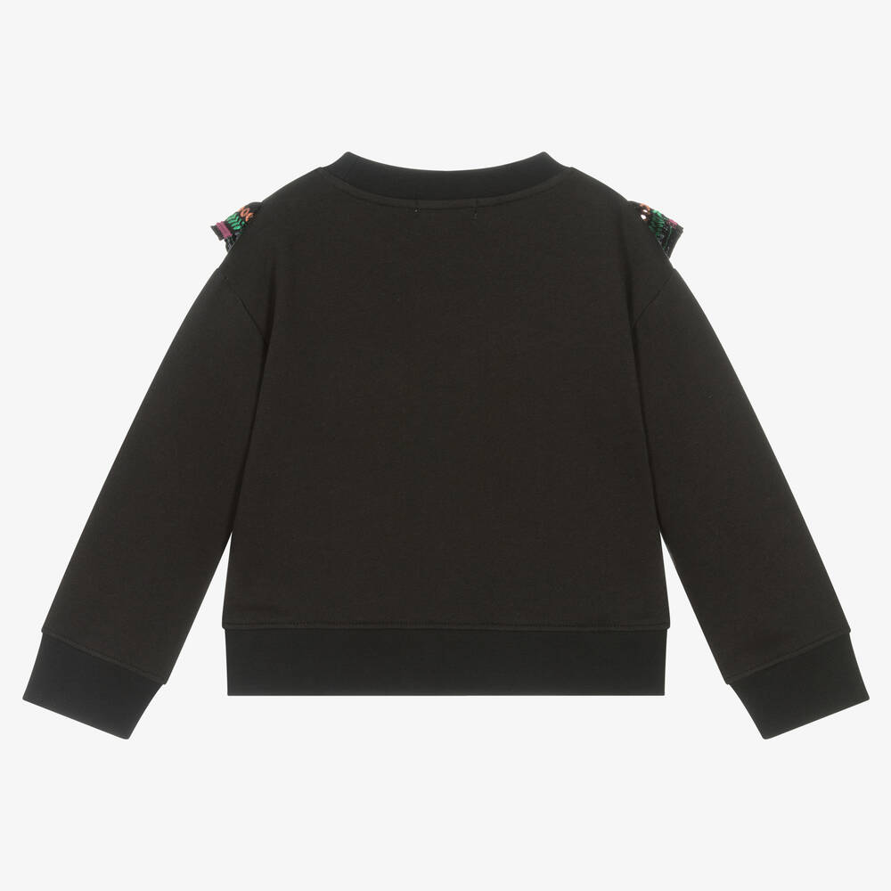 Stella McCartney Kids-Черный свитшот с вышитыми желудями | Childrensalon Outlet