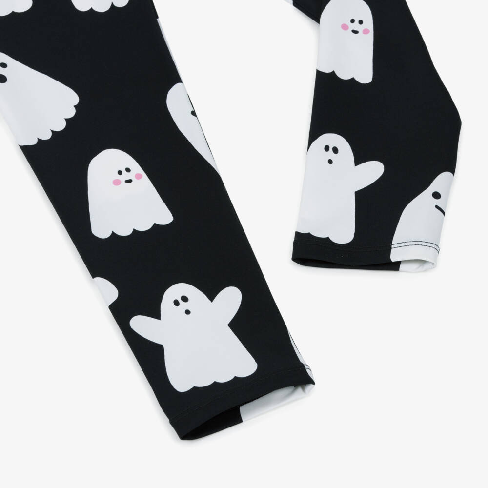 Stella McCartney Kids-Girls Black Ghost Print Leggings | Childrensalon Outlet