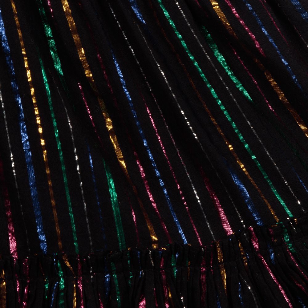 Stella McCartney Kids-Girls Black Lurex Skirt | Childrensalon Outlet
