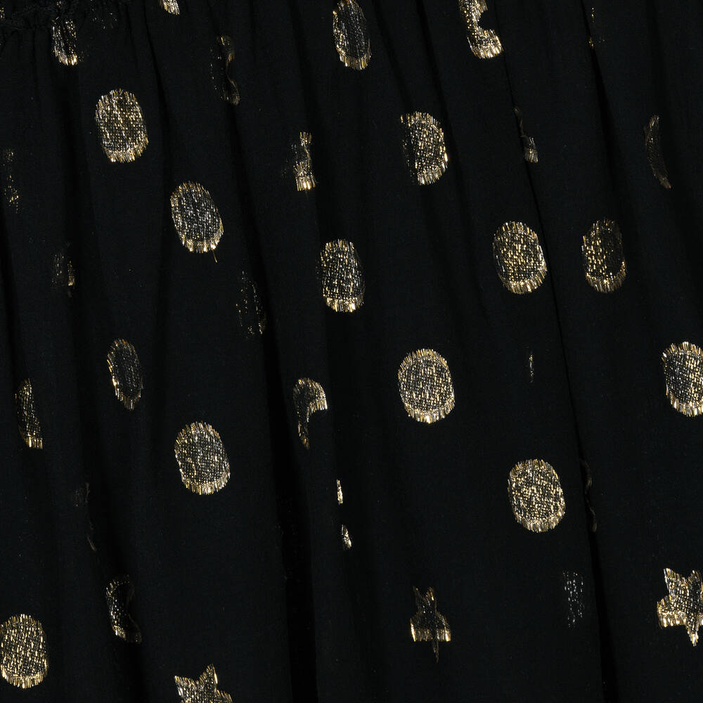 Stella McCartney Kids-Girls Black Silk Chiffon Dress | Childrensalon Outlet