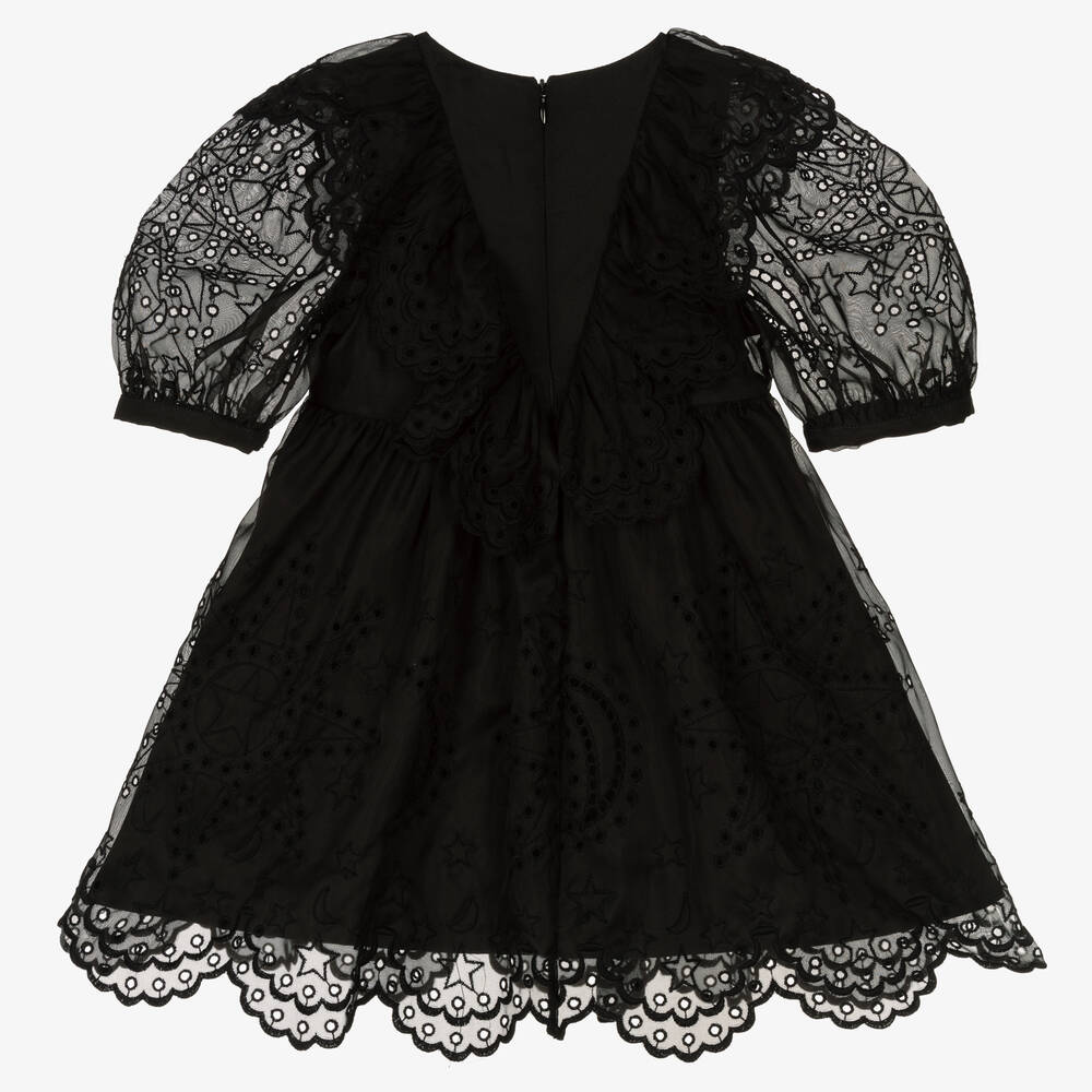 Stella McCartney Kids-Girls Black Silk Dress | Childrensalon Outlet