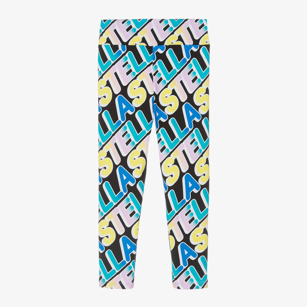 Stella McCartney Kids-Girls Black Sports Leggings | Childrensalon Outlet
