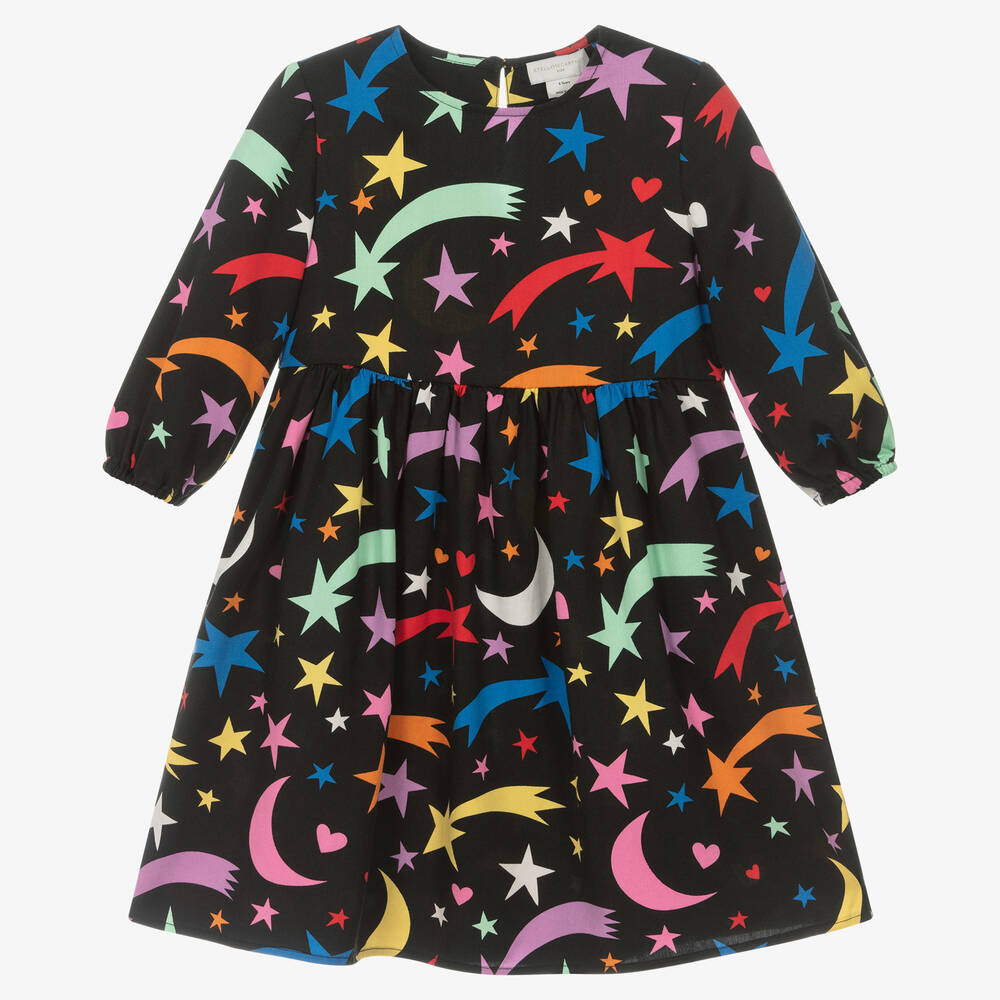 Stella McCartney Kids - Robe noire en Tencel fille | Childrensalon