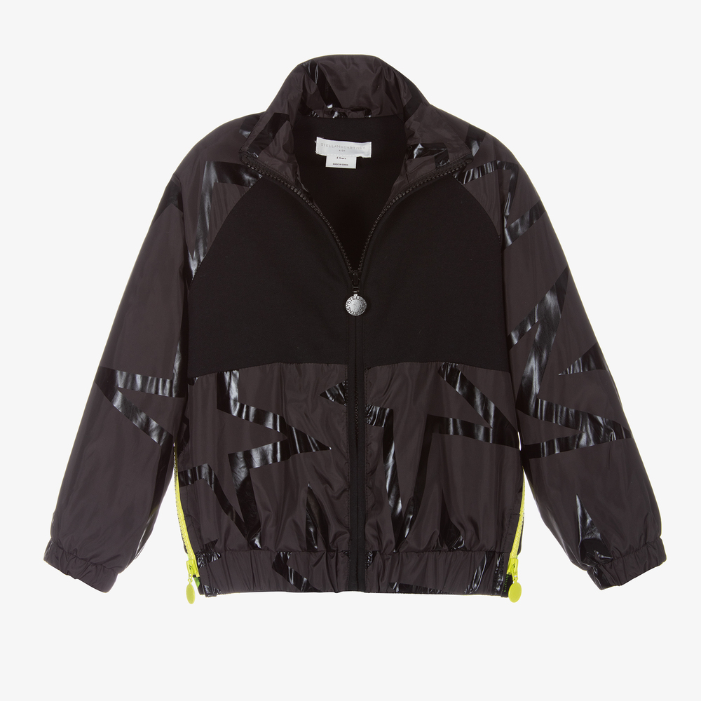 Stella McCartney Kids-توب بسحّاب لون أسود للبنات | Childrensalon Outlet