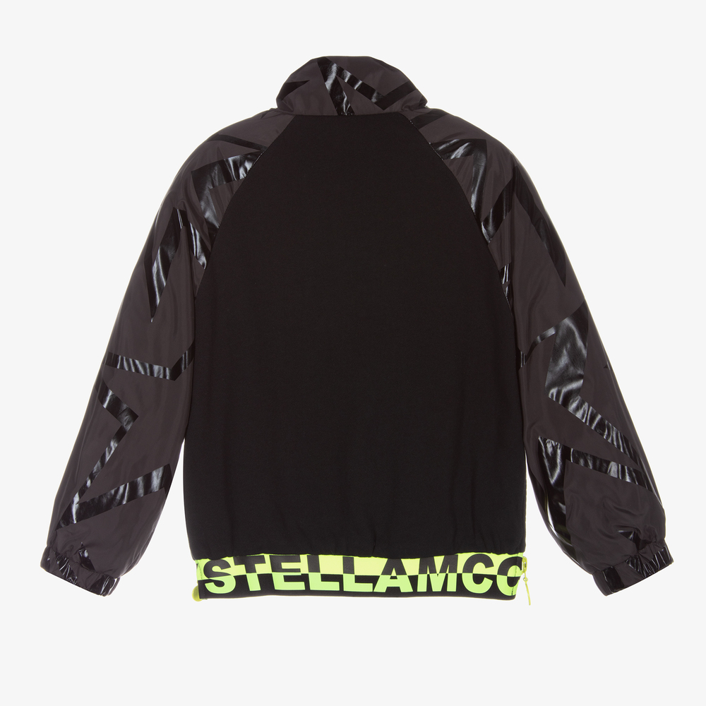 Stella McCartney Kids-توب بسحّاب لون أسود للبنات | Childrensalon Outlet