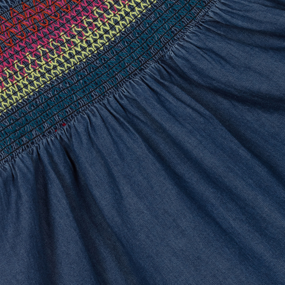 Stella McCartney Kids-Girls Blue Chambray Dress | Childrensalon Outlet