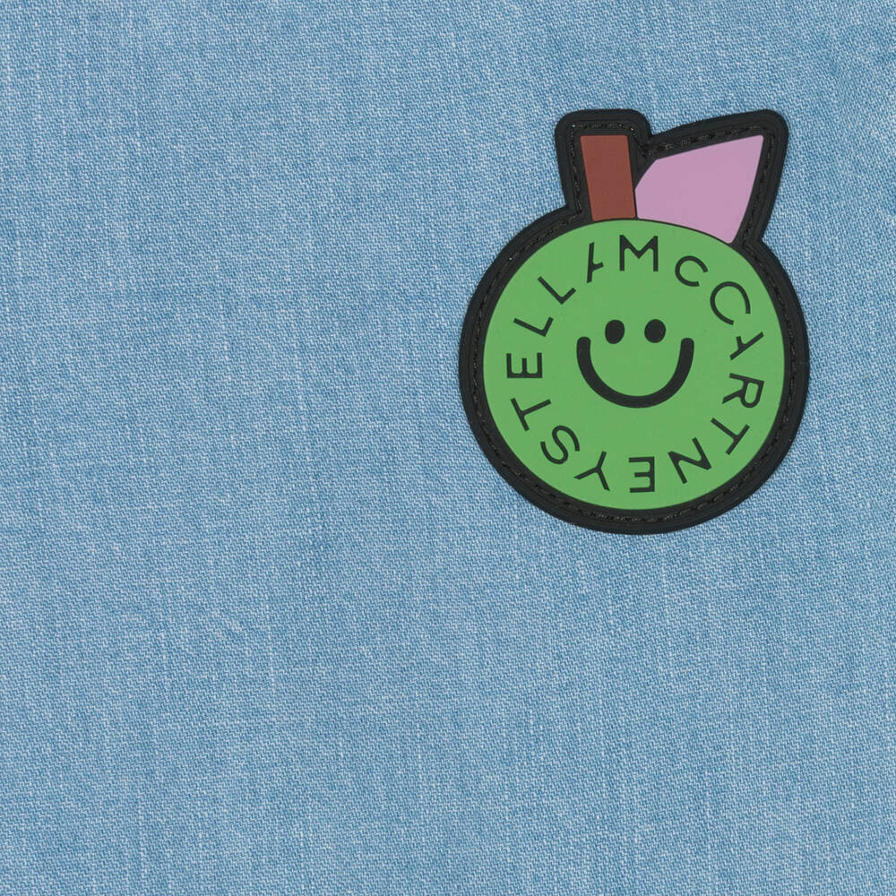 Stella McCartney Kids-Girls Blue Cotton Denim Dress | Childrensalon Outlet