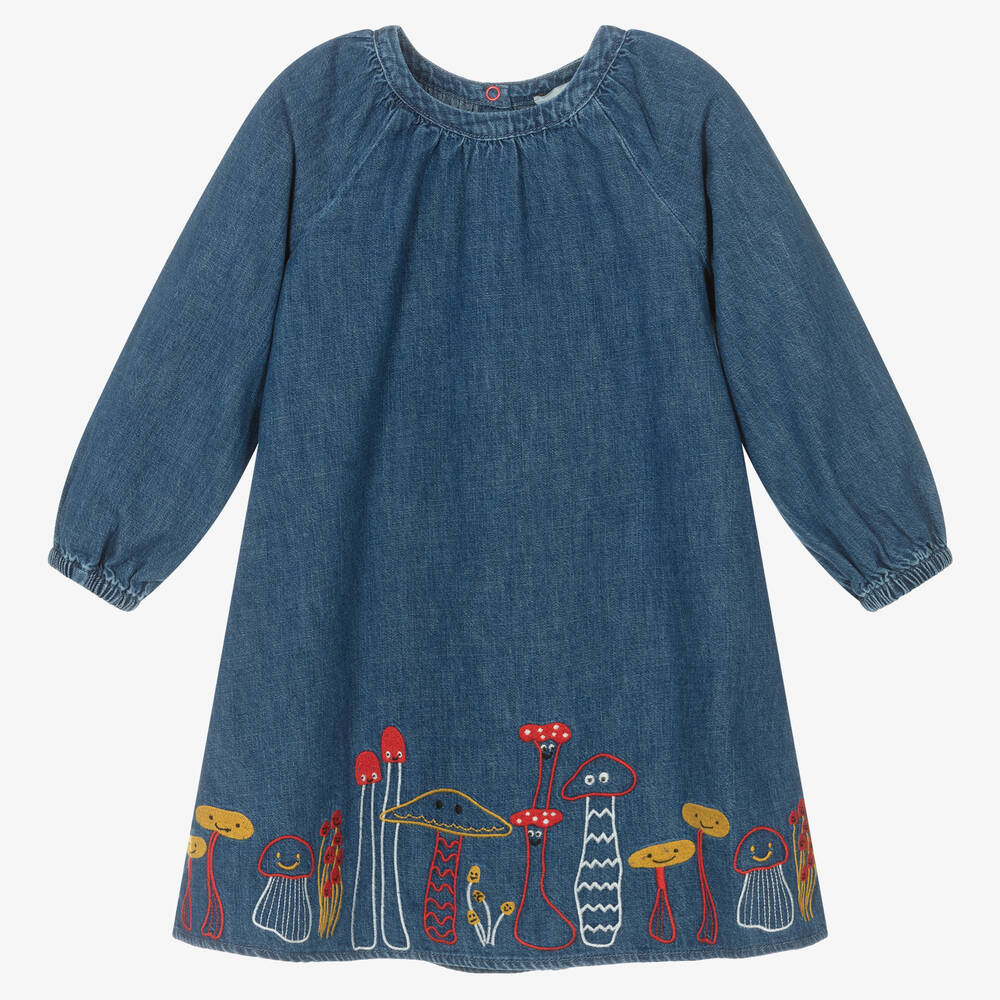 Stella McCartney Kids - Синее джинсовое платье для девочек | Childrensalon