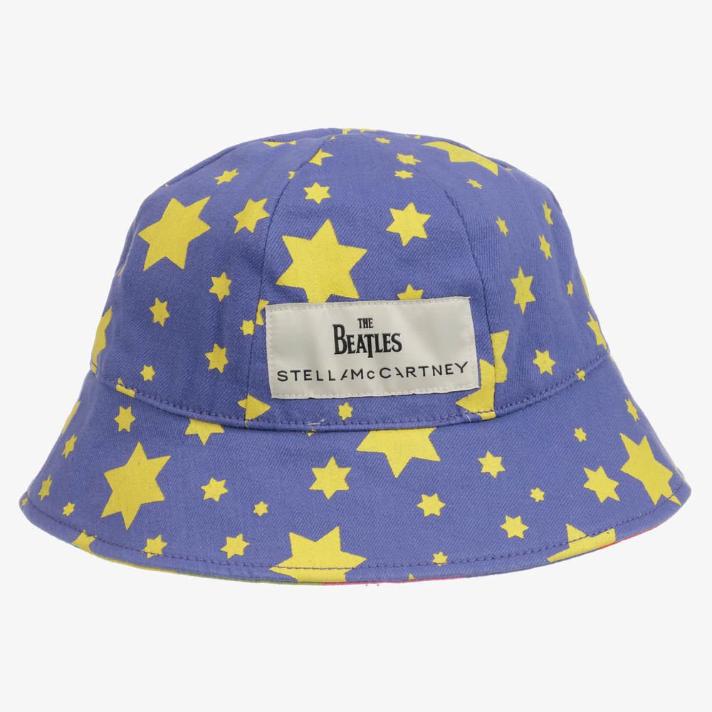 Stella McCartney Kids-Girls Blue Denim Get Back Hat  | Childrensalon Outlet