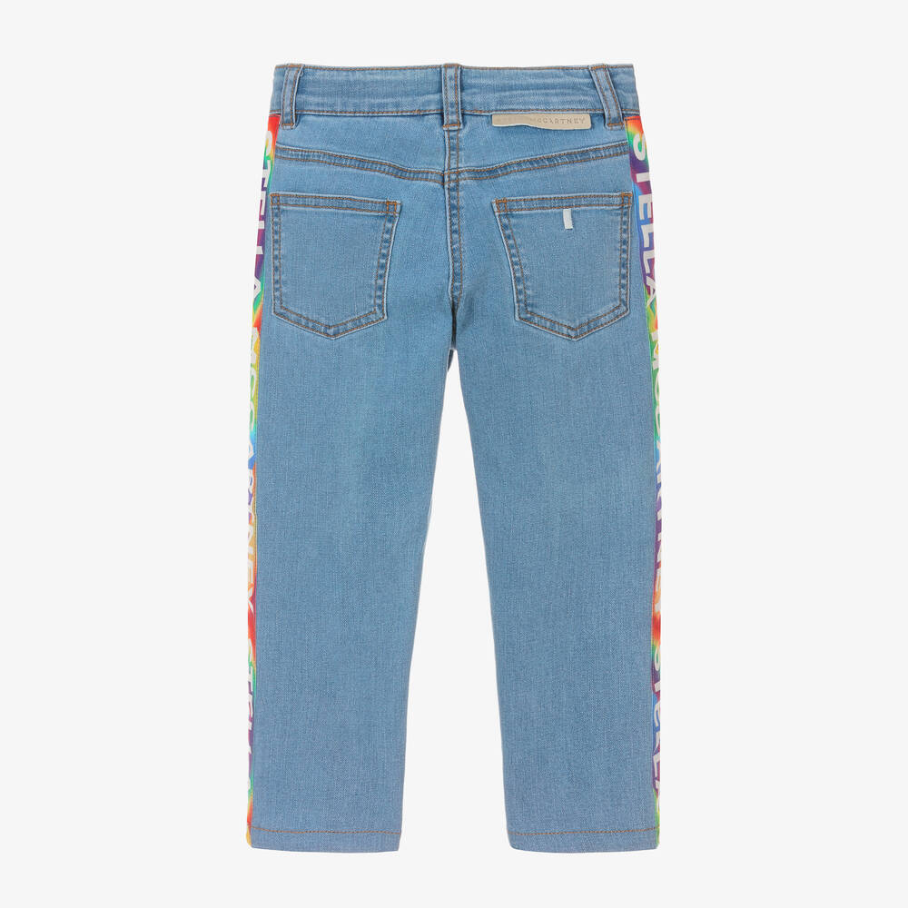 Stella McCartney Kids-Girls Blue Denim Slim-Fit Jeans | Childrensalon Outlet
