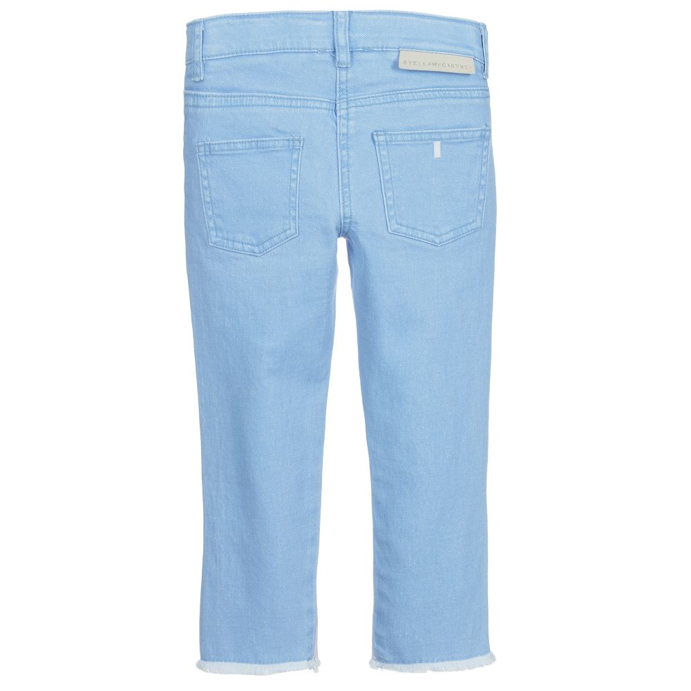 Stella McCartney Kids-Фиолетово-голубые джинсы для девочек | Childrensalon Outlet