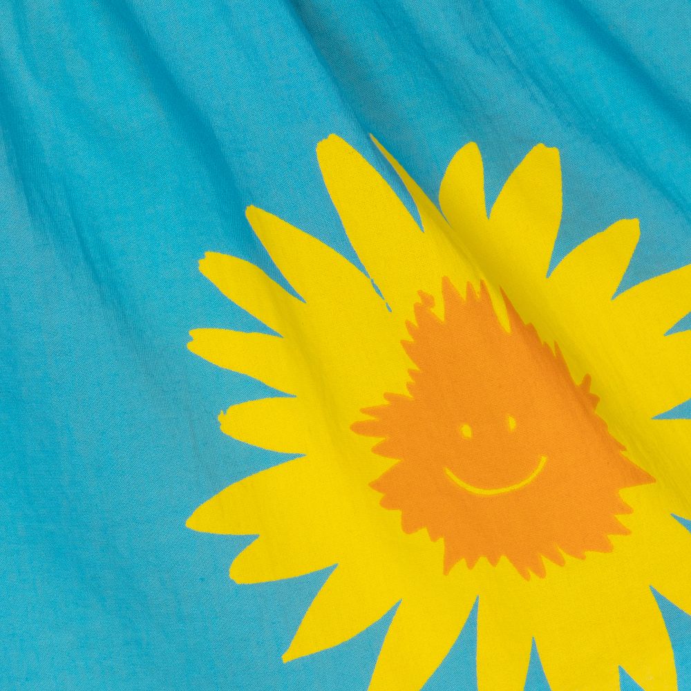 Stella McCartney Kids-Girls Blue Sunflower Skirt | Childrensalon Outlet