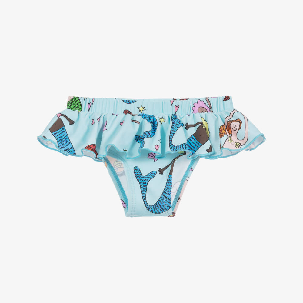 Stella McCartney Kids-سروال سباحة لون أزرق تركواز للبنات | Childrensalon Outlet