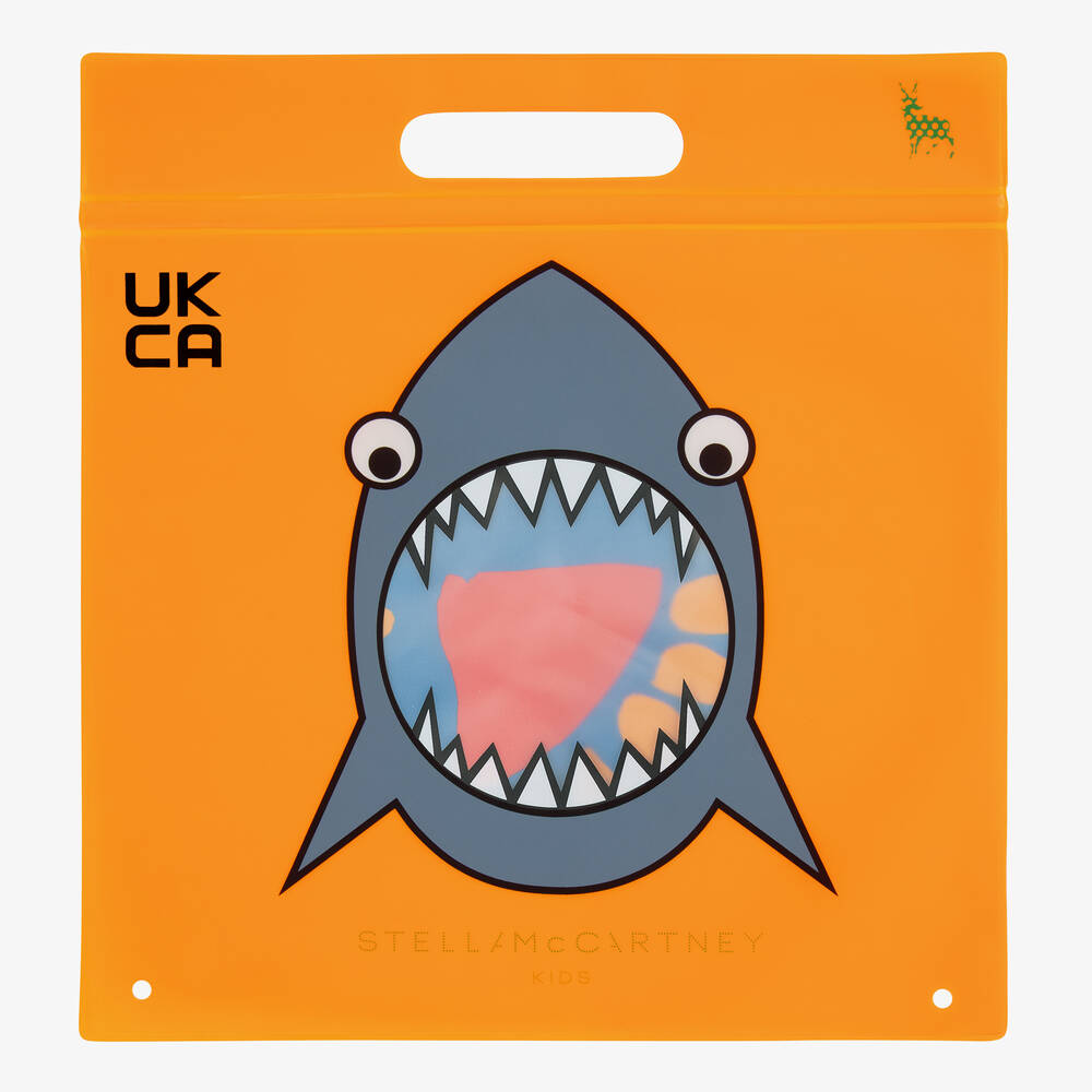 Stella McCartney Kids-Girls Blue Swimsuit (UPF50+) | Childrensalon Outlet