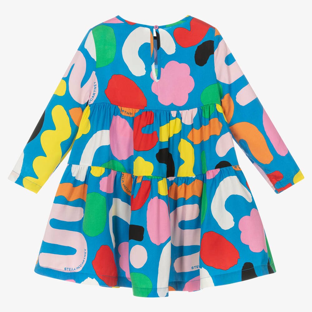 Stella McCartney Kids-فستان تانسيل لون أزرق | Childrensalon Outlet