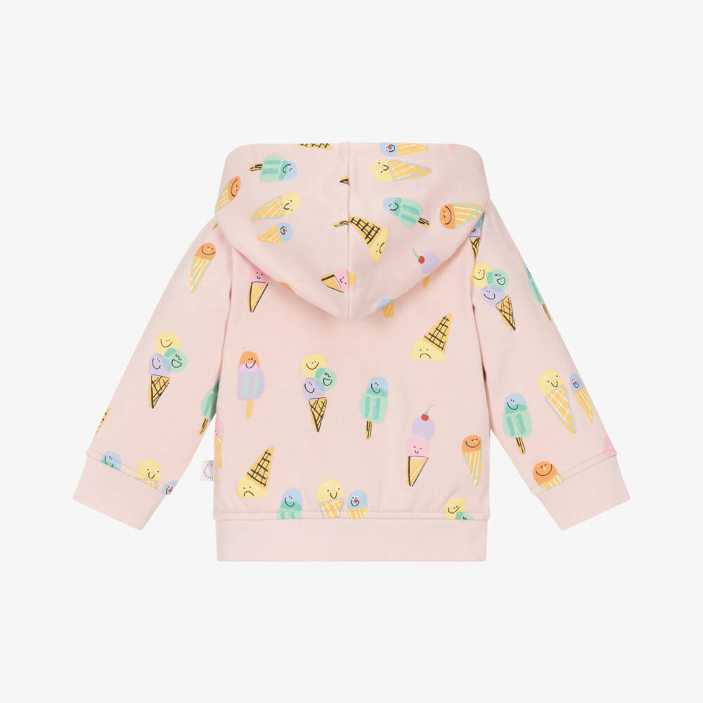 Stella McCartney Kids-Girls Blush Cotton Zip Jacket | Childrensalon Outlet
