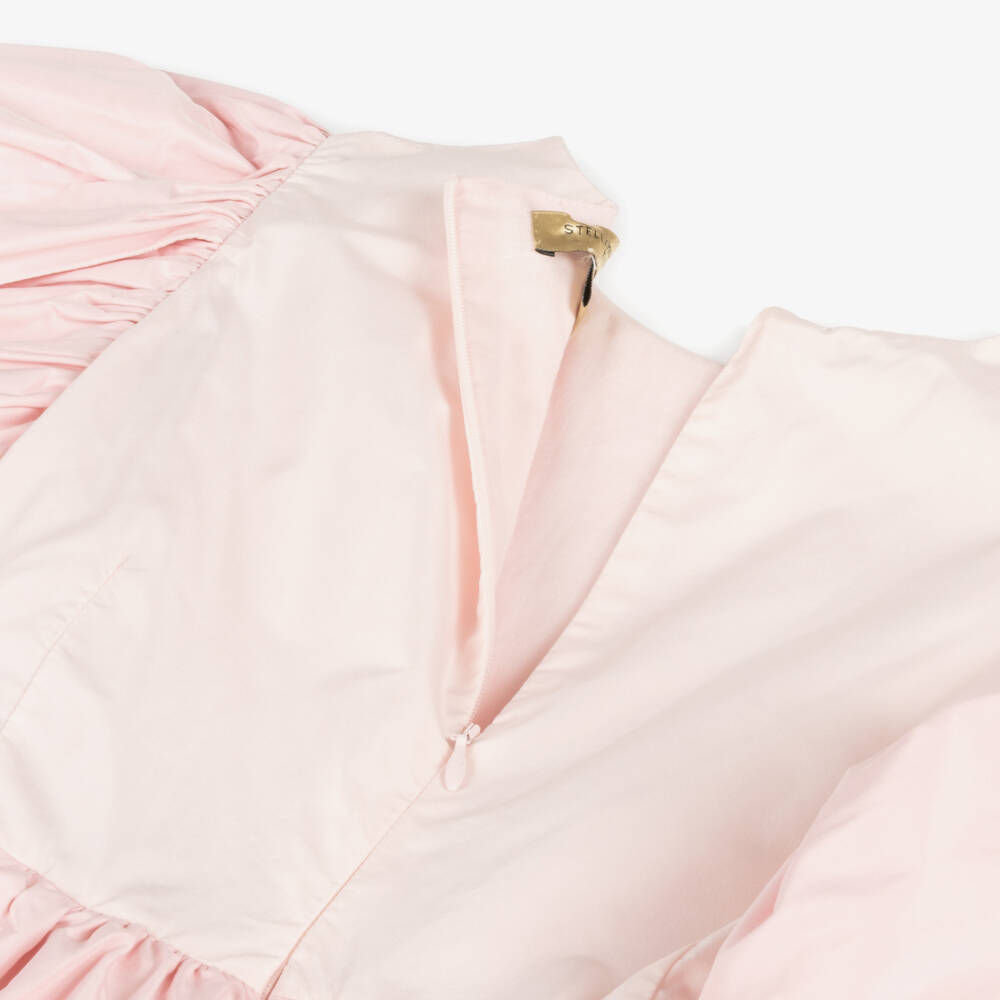 Stella McCartney Kids-Girls Blush Floral Layered Dress | Childrensalon Outlet