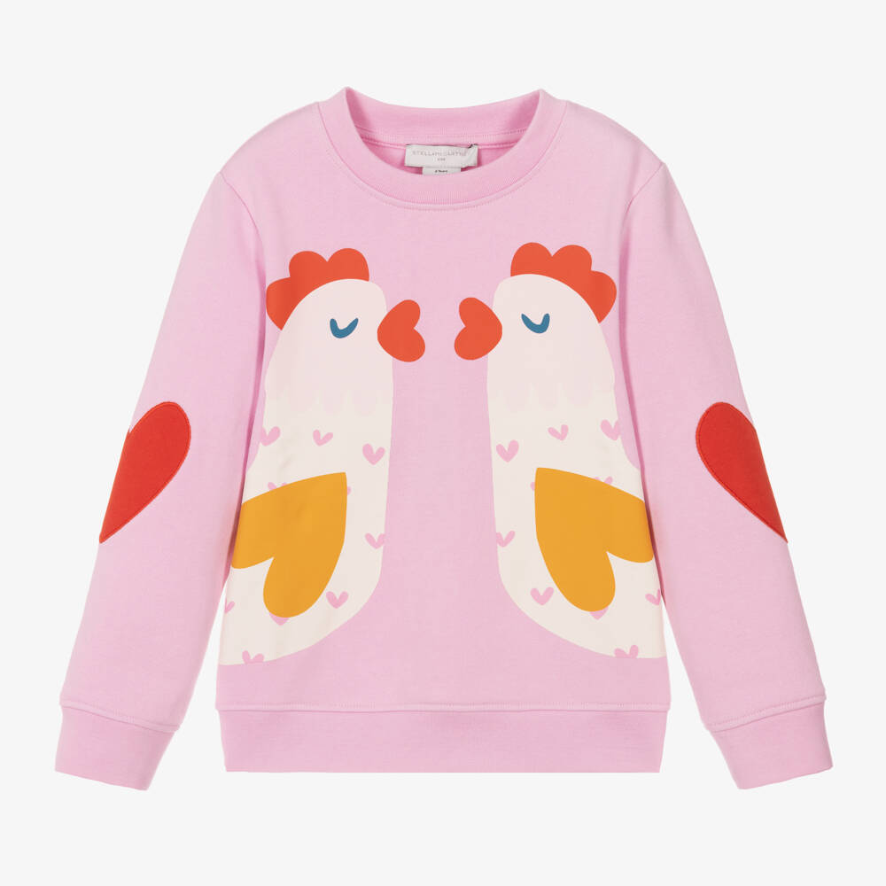 Stella McCartney Kids-Girls Blush Jersey Pullover | Childrensalon Outlet
