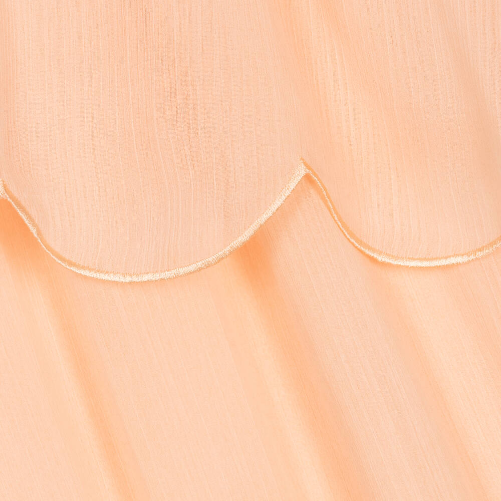 Stella McCartney Kids-Girls Blush Pink Crêpe Chiffon Dress | Childrensalon Outlet