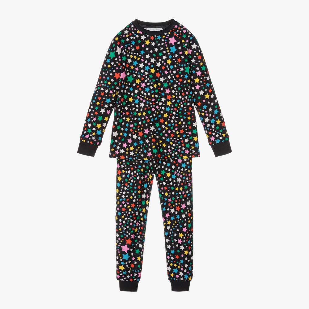 Stella McCartney Kids Ski Wear Capsule-Girls Charcoal Star Thermal Ensemble | Childrensalon Outlet