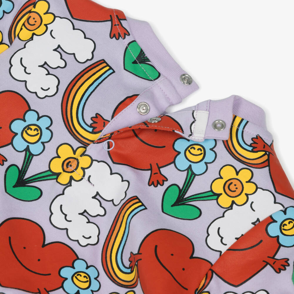 Stella McCartney Kids-Платье из хлопка Веселые Сердца для девочек | Childrensalon Outlet