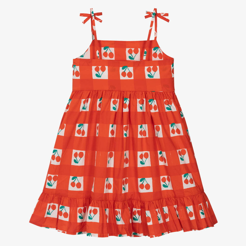 Stella McCartney Kids-Girls Cherry Print Cotton Sundress | Childrensalon Outlet