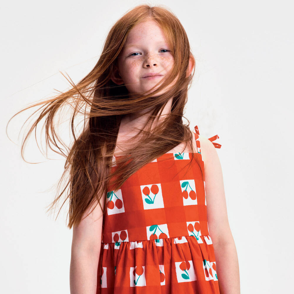 Stella McCartney Kids-Girls Cherry Print Cotton Sundress | Childrensalon Outlet